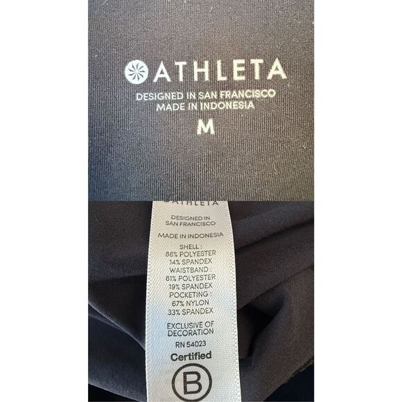 Athleta Black Spar Athletic Pants Size M - Picture 7 of 8